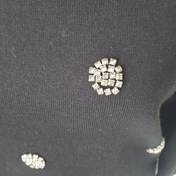 Talbots Black Embellished Sweater - Picture 2 of 4